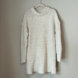 Free People Cream Sweater Dress